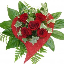 Blumenstrauss von Herzen